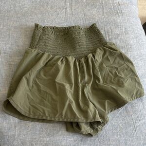 Aerie High Waist Olive Shorts!!